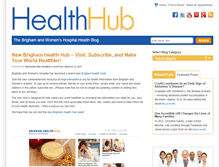 Tablet Screenshot of healthhub.brighamandwomens.org